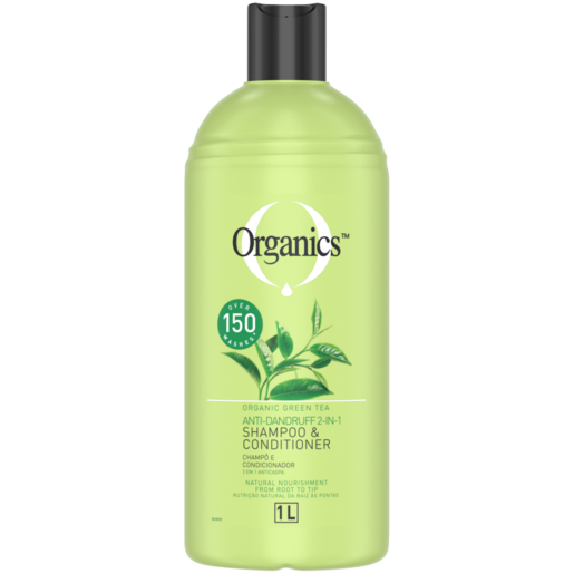 Organics Green Tea Anti-Dandruff 2-In-1 Shampoo & Conditioner 1L