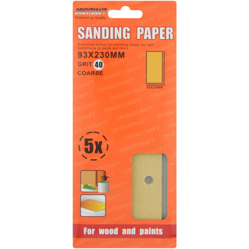 Pro Tools Coarse Sanding Paper 90 x 187mm