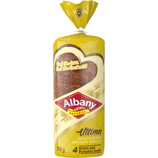 Albany Ultima Multigrain Sliced Brown Bread Loaf 700g