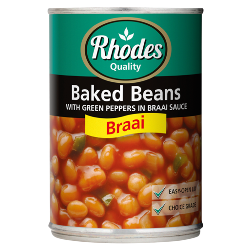 Rhodes Braai Baked Beans Can 400g