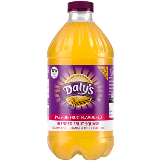 Daly's Premium Passionfruit Flavoured Concentrated Fruit Drink 1.5L