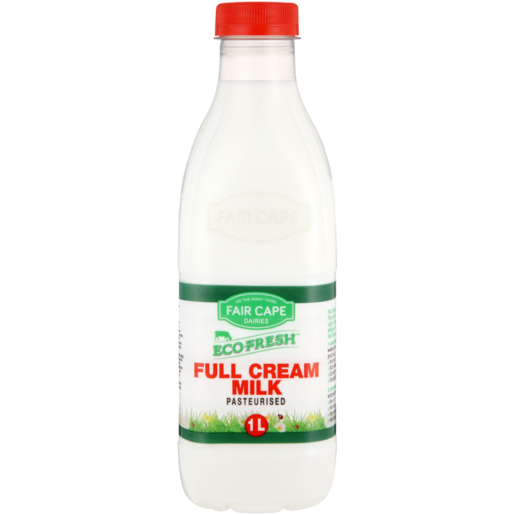 Fair Cape Dairies EcoFresh Full Cream Milk Bottle 1L