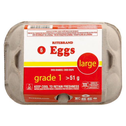 Ritebrand Large Eggs 6 Pack