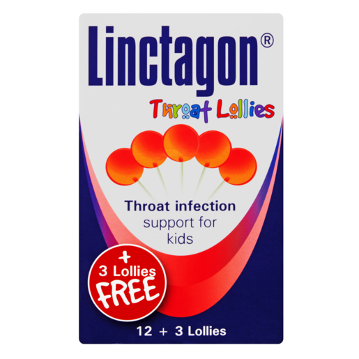 Linctagon Throat Infection Lollies For Kids 15 Pack
