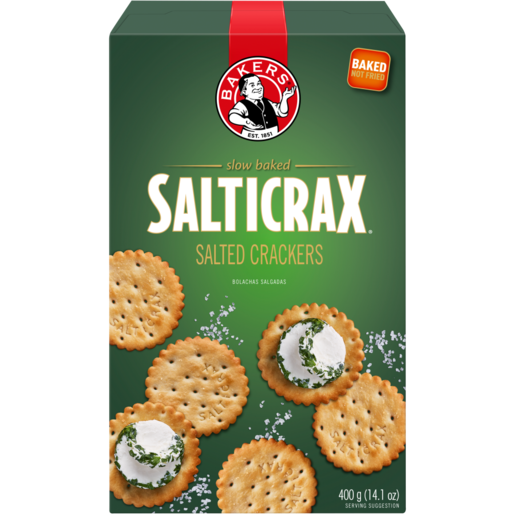 Bakers Salticrax Salted Crackers 400g