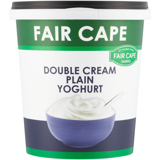 Fair Cape Unsweetened Double Cream Plain Yoghurt 1kg
