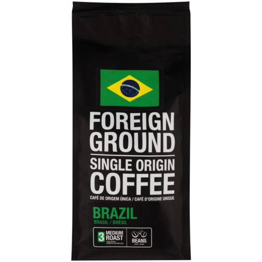 Foreign Ground Single Origin Brazil Medium Roast Coffee Beans 250g