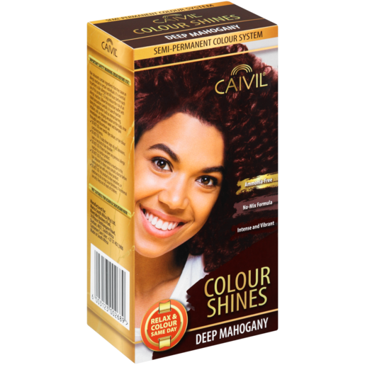Caivil Colour Shines Semi Permanent Deep Mahogany Hair Colour 90ml