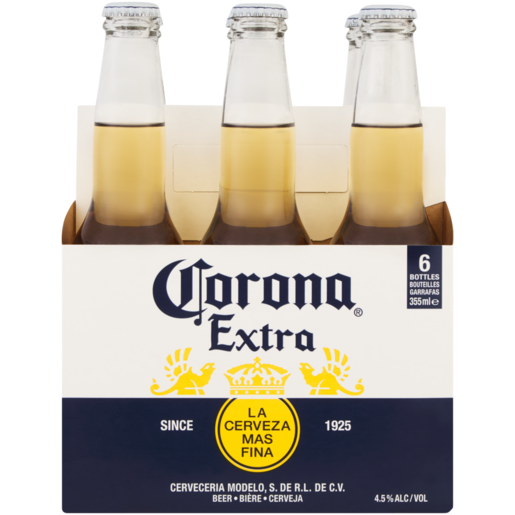 Corona Extra Beer Bottles 6 x 355ml 