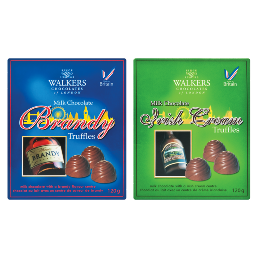 Walkers Milk Chocolate Liqueur Truffles 120g (Flavour May Vary)