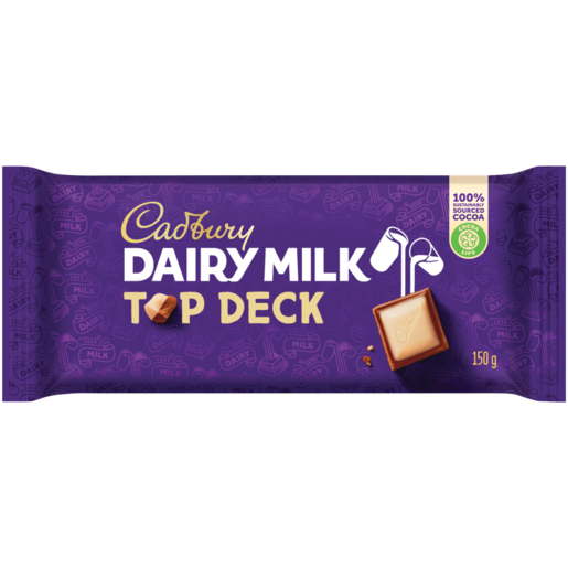 Cadbury Dairy Milk Top Deck Chocolate Slab 150g