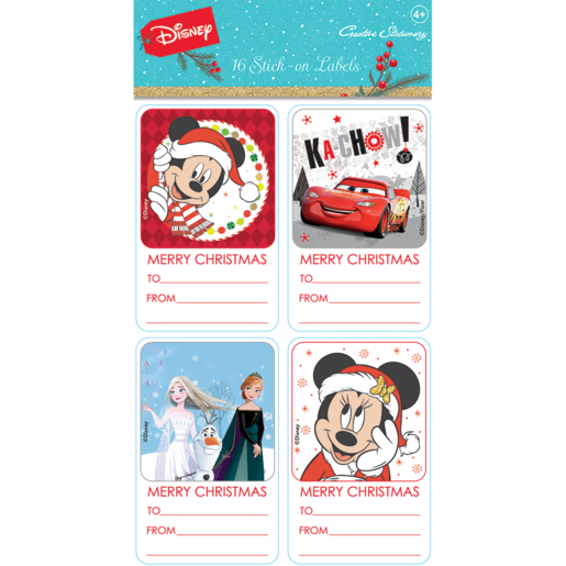 Creative Stationery Disney Christmas Stick-on Labels