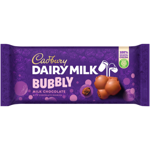 Cadbury Dairy Milk Bubbly Chocolate Slab 150g