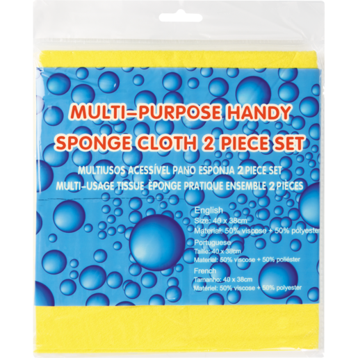 Bubbles Multi Purpose Cleaning Cloth 2 Pack