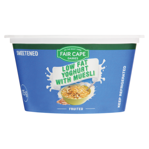 Fair Cape Fruited Low Fat Yoghurt With Muesli 175g
