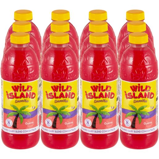 Wild Island Guava Flavoured Dairy Blend Concentrate 12 x 1L 