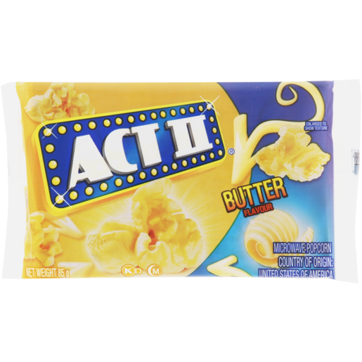 Act II Butter Flavoured Microwave Popcorn 85g