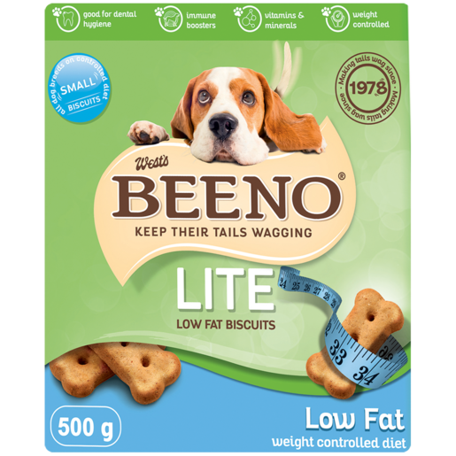 BEENO Lite Low Fat Dog Biscuits 500g