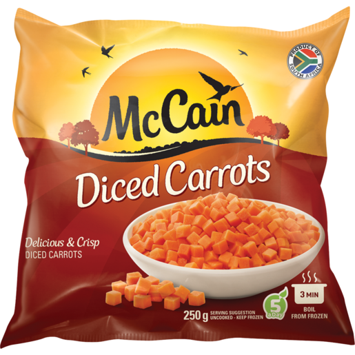McCain Frozen Diced Carrots 250g