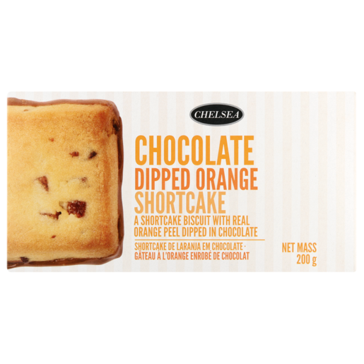 Chelsea Chocolate Dipped Orange Shortcake Biscuits 200g