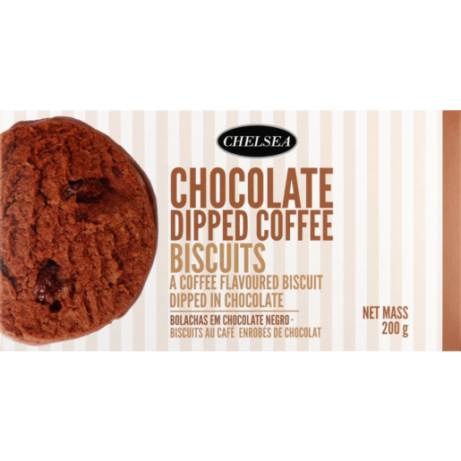 Chelsea Chocolate Dipped Coffee Biscuits 200g