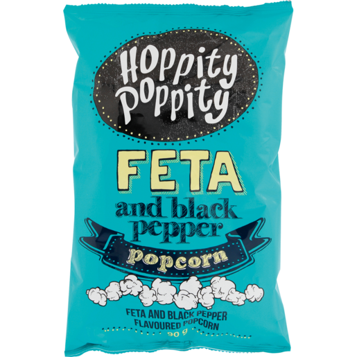 Hoppity Poppity Feta & Black Pepper Popcorn 90g
