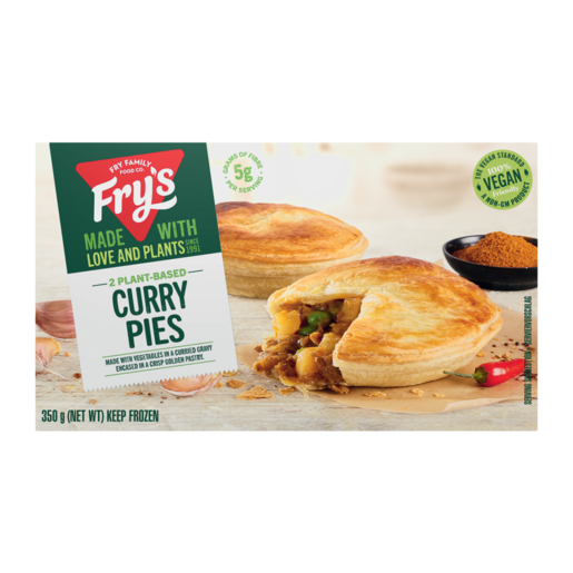 Fry's Frozen Vegetarian Curry Pies 2 Pack