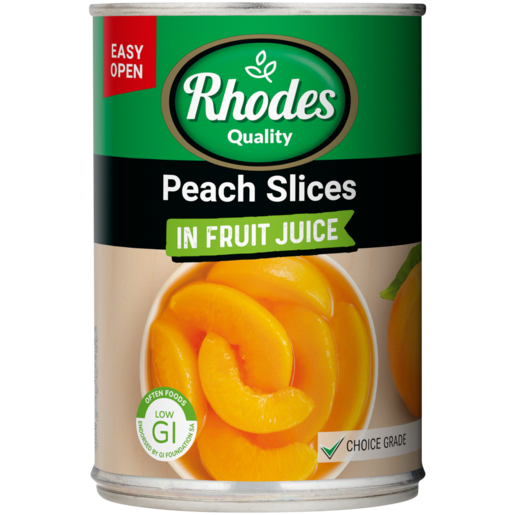 Rhodes Peach Slices In Fruit 410g