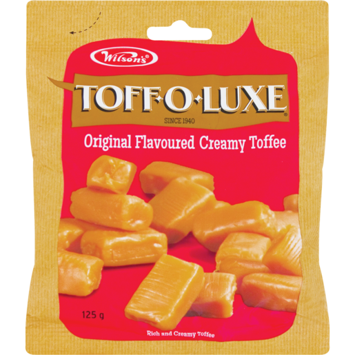 Wilson's Toff-O-Luxe Original Flavoured Creamy Toffee 125g