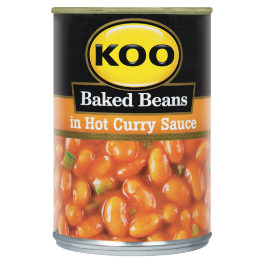 KOO Baked Beans In Hot Curry Sauce Can 410g
