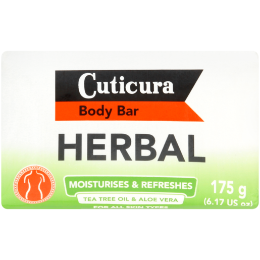 Cuticura Herbal Moisturises & Refreshes Body Bar 175g