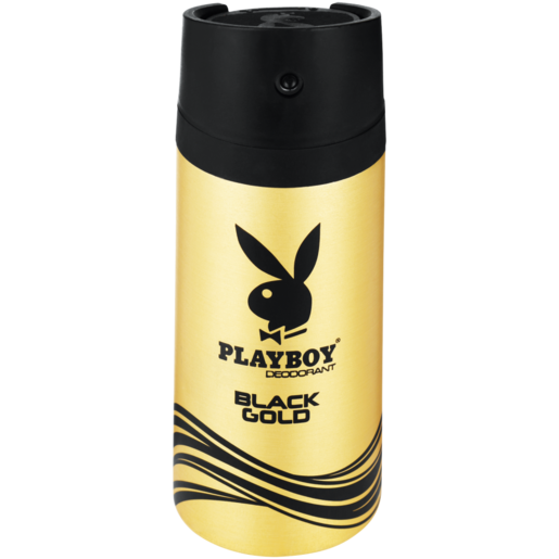 Playboy Black Gold Aerosol Deodorant 150ml
