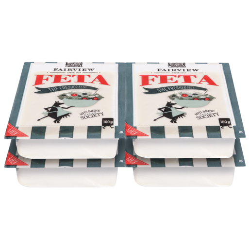 Fairview Feta Cheese Value Pack 4 x 100g
