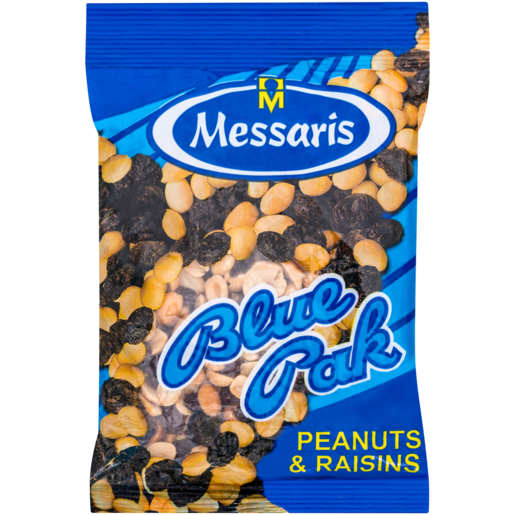 Messaris Blue Pak Peanuts & Raisins 150g
