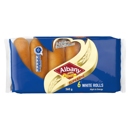 Albany Superior White Rolls 6 Pack