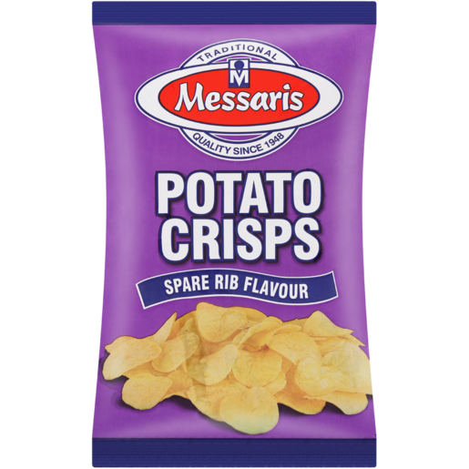 Messaris Spare Rib Flavoured Potato Crisps 125g