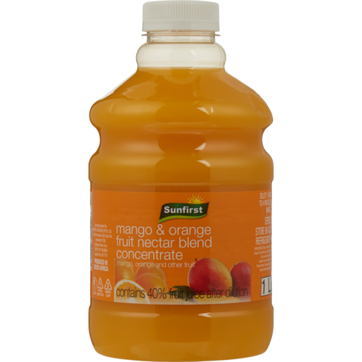 Sunfirst Mango & Orange Concentrated Nectar Blend 1L
