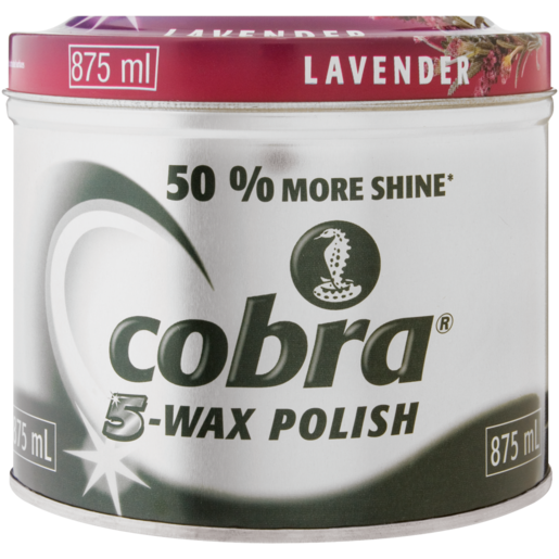 Cobra 5-Wax Lavender Scented Floor Polish 875ml