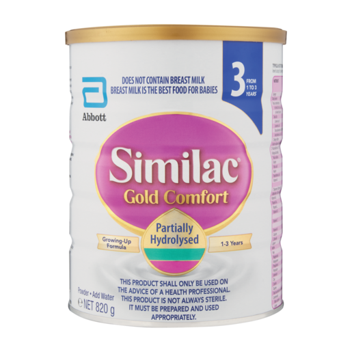 Similac Gold Comfort 3 Growing-Up Formula 1-3 Years 820g