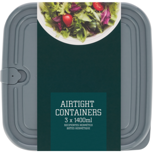 Home Square Airtight Containers 1.4L 3 Pack