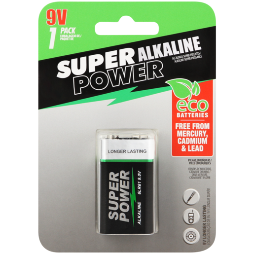 Super Power 9V Alkaline Battery