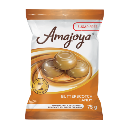 Amajoya Butterscotch Sugar Free Candy 75g