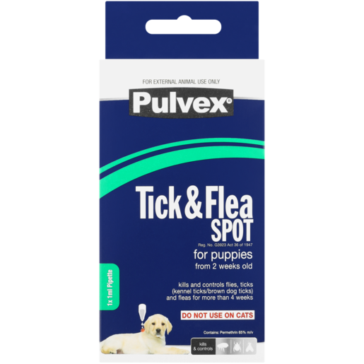 Pulvex Tick & Flea Spot For Puppies 1ml