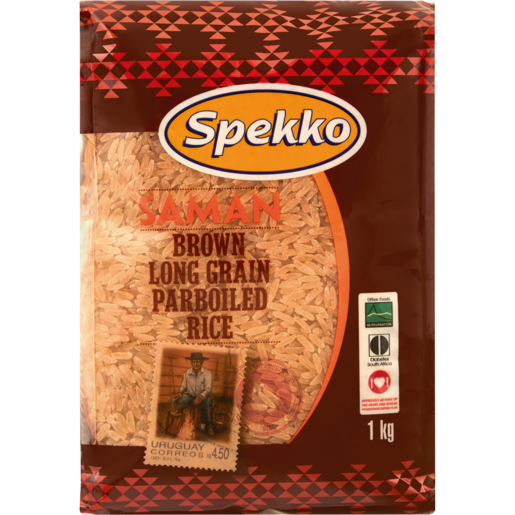 Spekko Saman Brown Long Grain Parboiled Rice 1kg
