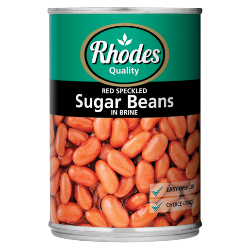 Rhodes Red Speckled Sugar Beans In Brine Can 400g