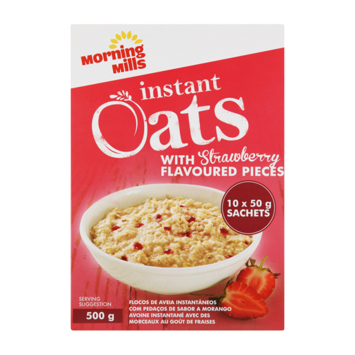 Morning Mills Strawberry Flavoured Instant Oats 500g