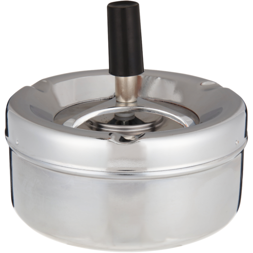 Arthur's Bar & Home Stainless Steel Press Top Ashtray