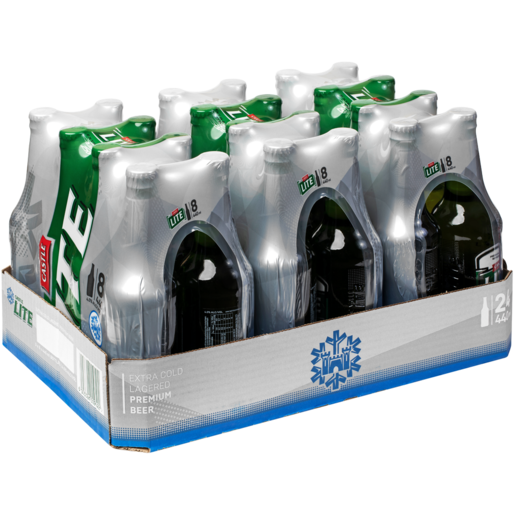 Castle Lite Beer Bottles 24 x 440ml