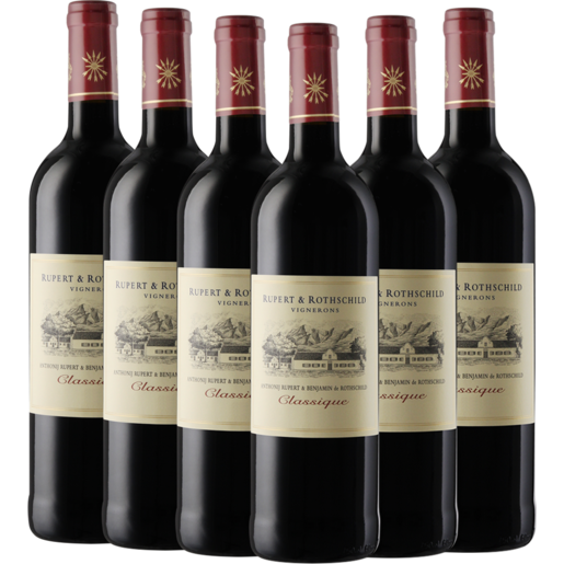 Rupert & Rothschild Classique Red Wine Bottles 6 x 750ml