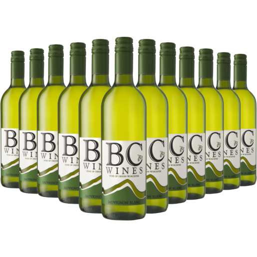 BC Wines Sauvignon Blanc White Wine Bottles 12 x 750ml